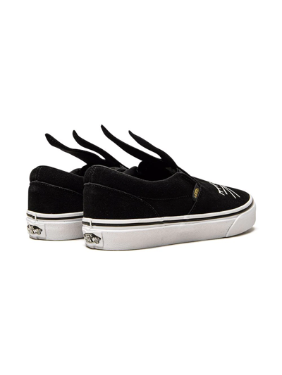 Shop Vans Slip-on Rabbit-ear Sneakers In Black