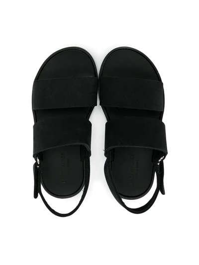 Shop Babywalker Slingback Leather Sandals In Black
