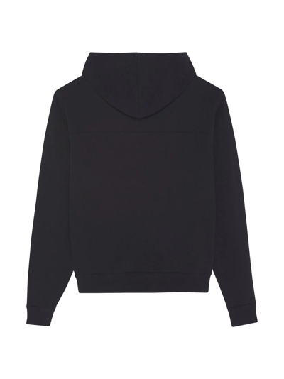 Shop Saint Laurent Logo-print-hoodie In Black