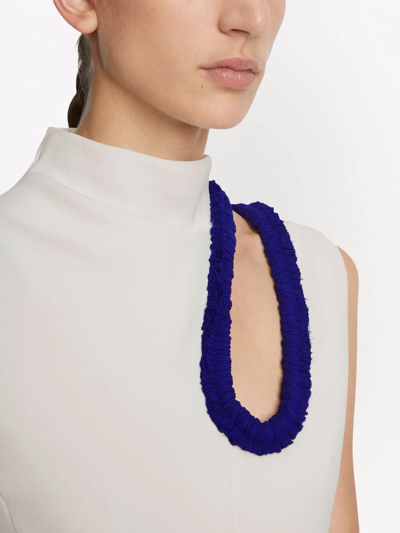 Proenza Schouler Sleeveless Crepe Cut-out Top In White
