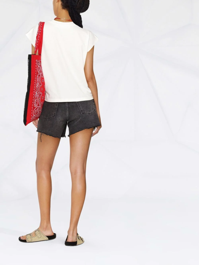 Palm Angels Off-white Cotton Tank-top In White
