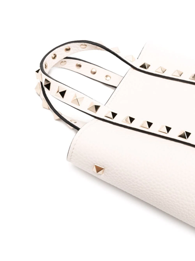 Shop Valentino Chain-strap Rockstud Tote Bag In Nude