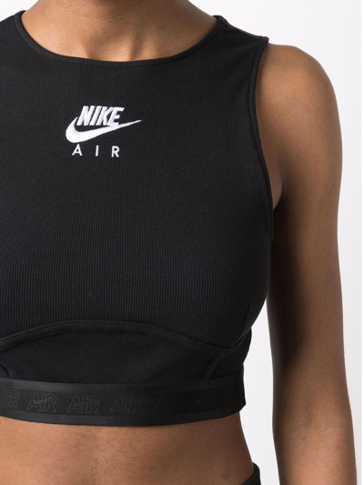Nike Air Ribbed Turtle Neck Tank Top In Black | ModeSens