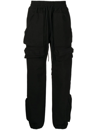 Shop Readymade Logo-print Cargo Pants In Schwarz