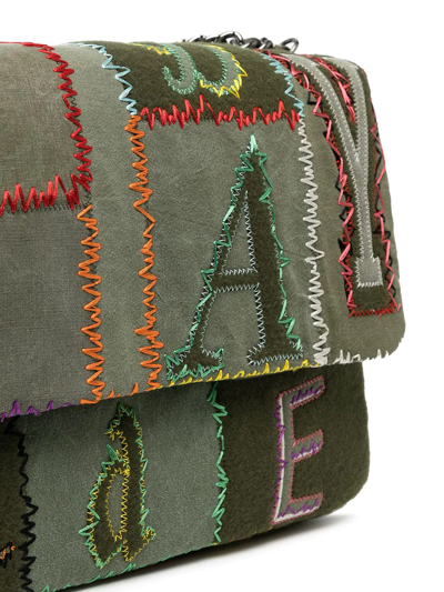 Readymade Patchwork-detail Messenger Bag In Grün