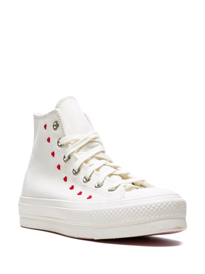Shop Converse Chuck Taylor Hi "all-star Lift" Sneakers In White