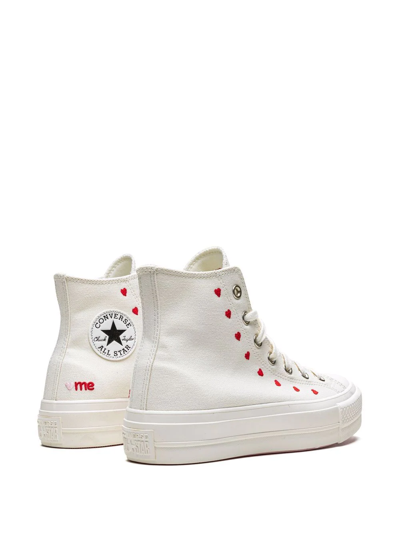 Shop Converse Chuck Taylor Hi "all-star Lift" Sneakers In White
