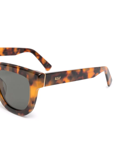 Shop Retrosuperfuture Tortoiseshell-effect Square-frame Sunglasses In Braun