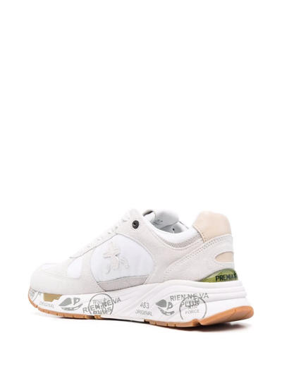 Premiata Low-top Panelled Sneakers In Weiss