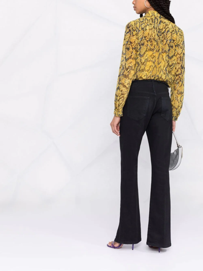 Shop Diane Von Furstenberg Lorelei Abstract-print Shirt In Gelb
