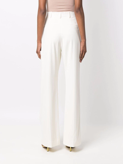 Jacquemus Le Pantalon Sauge Flared Trousers In Weiss