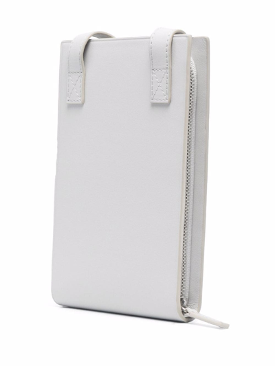 Jacquemus Leather Shoulder Bag In Grau
