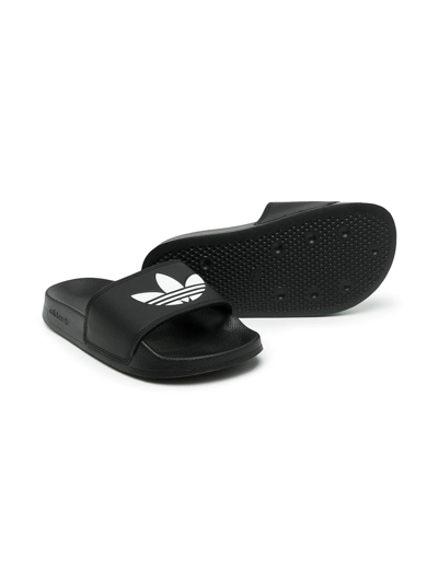 Adidas Originals Adilette Lite J Sandals In Black