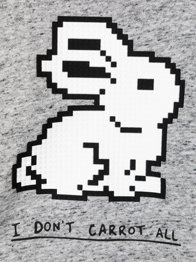 Shop Mostly Heard Rarely Seen 8-bit Mini Don't Carrot Hoodie In Grey