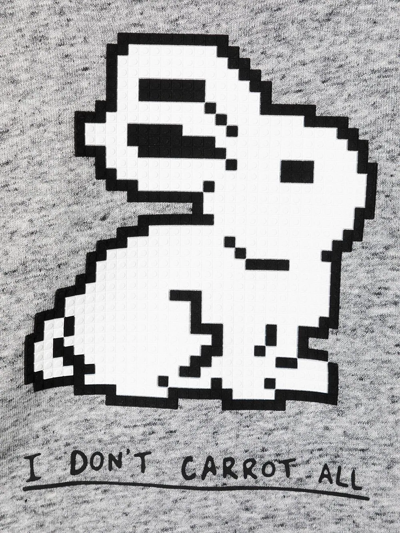 Mostly Heard Rarely Seen 8-bit Mini Don't Carrot Hoodie In Grey