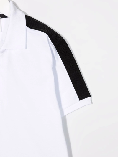 Shop Givenchy Half-zip Fastening Polo Shirt In White