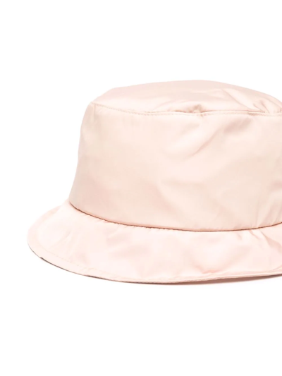 Shop Moncler Logo-patch Bucket Hat In Pink