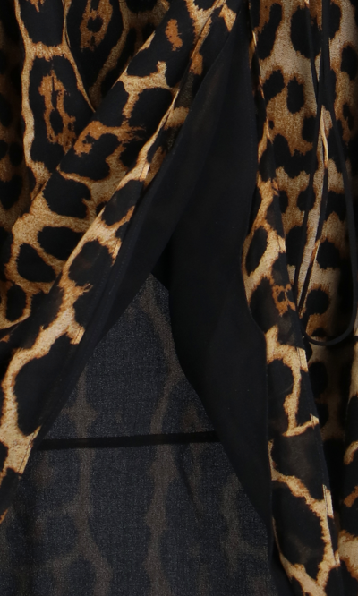 Shop Saint Laurent Leopard Print Dress