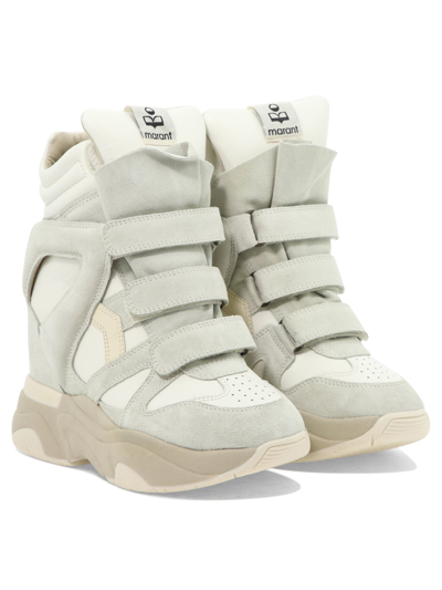 Shop Isabel Marant "balskee" Sneakers In White