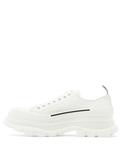 Shop Alexander Mcqueen "tread Slick" Lace-up Shoes In White