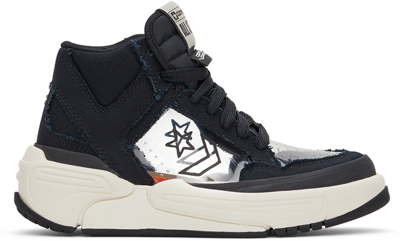 Shop Converse Black Joshua Vides Edition Weapon Cx High Top Sneakers In Black/clear/rutabaga