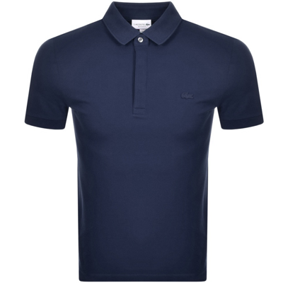 Shop Lacoste Short Sleeved Polo T Shirt Navy