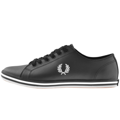 Shop Fred Perry Kingston Leather Trainers Black