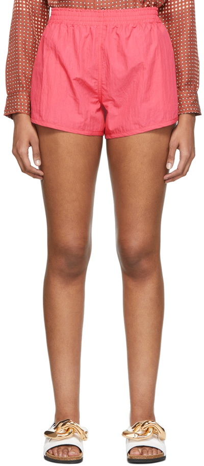 Shop Jw Anderson Pink Running Shorts In 300 Pink