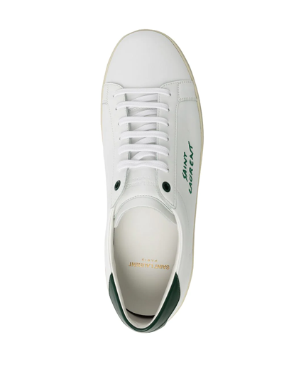 Shop Saint Laurent Signa Low-top Sneakers In White