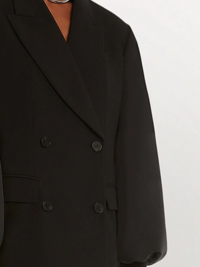 Shop Alexander Mcqueen Double-breasted Bomber Jacket In Black