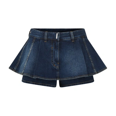 Shop Givenchy Shorts In Bleu Moyen