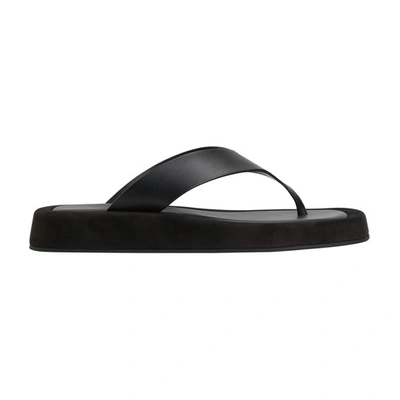 Shop The Row Ginza Sandals In Black Black
