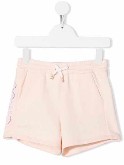 Shop Chloé Shorts In Pink & Purple