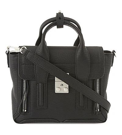 3.1 Phillip Lim Pashli Mini Leather Satchel In Blk-nickel