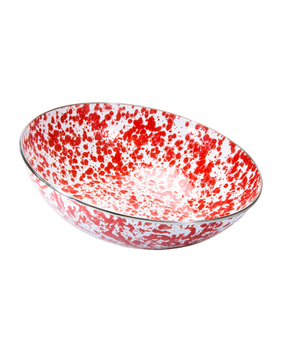Shop Golden Rabbit Red Swirl Catering Bowl