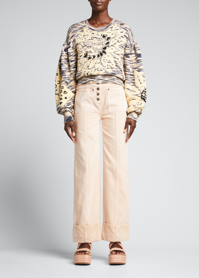 Shop Ulla Johnson Emerson Pullover Sweater In Feather