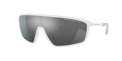 Shop Armani Exchange Man Sunglasses Ax4119s In Grey Mirror Silver