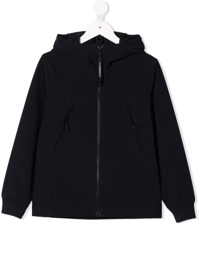 Shop C.p. Company Zip-through Hooded Jacket In Blau