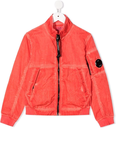 Shop C.p. Company Zip-through Bomber Jacket In Rot