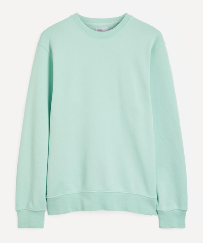 Shop Colorful Standard Classic Organic Cotton Sweatshirt In Light Aqua