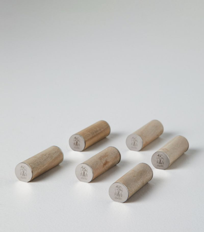 Shop Brunello Cucinelli Cutlery Rest (set Of 6) In Neutrals