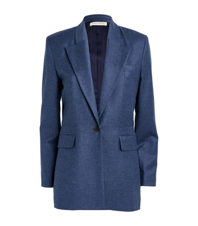 Shop Hanna Fiedler Wool-cashmere Eric Suit Jacket In Navy