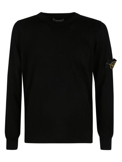 Shop Stone Island Logo Sleeve Sweatshirt In V0029