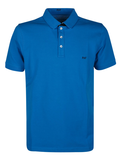 Shop Fay Regular Fit Logo Embroidered Polo Shirt In U408