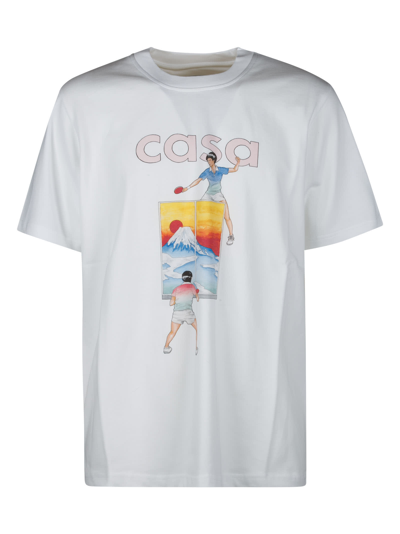 Shop Casablanca Printed T-shirt In Fuji Ping Pong