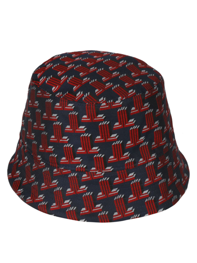 Shop Lanvin Bob Bucket Hat In Bright Red/dark Blue