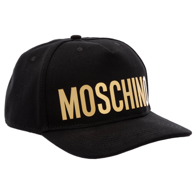 Shop Moschino V-10 Baseball Cap In Nero