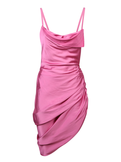 Shop Jacquemus La Robe Saudade Mini Dress In Pink