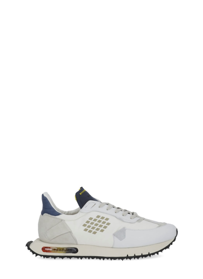Shop Bepositive Space Run Sneakers In White/navy