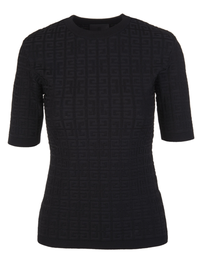 Shop Givenchy Woman Black 4g Knitted Pullover